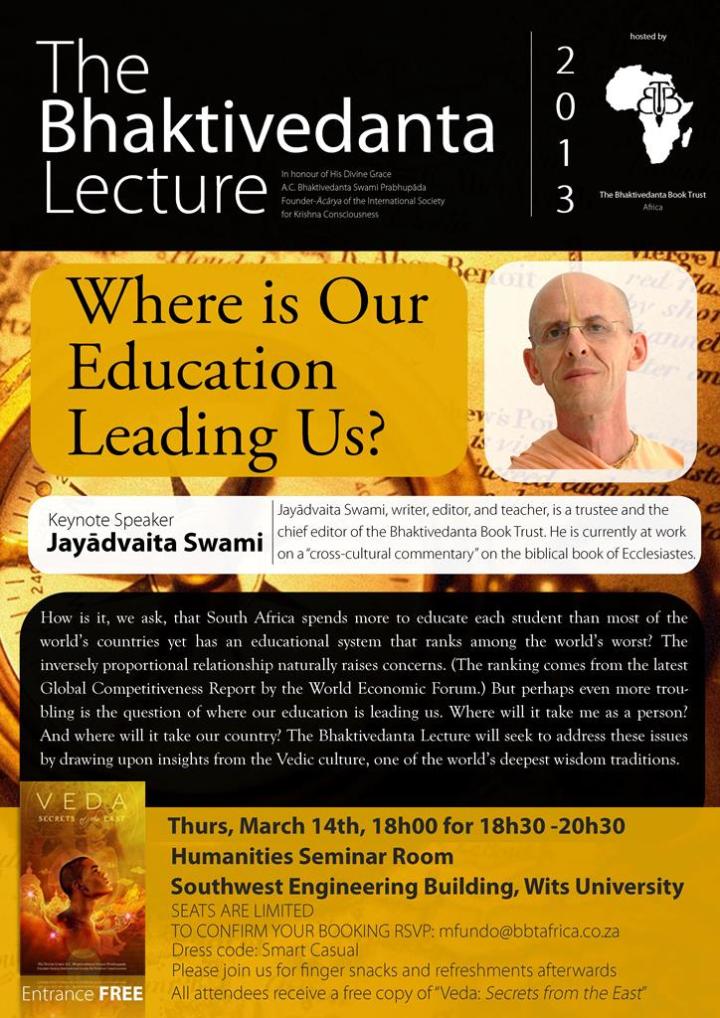The Bhaktivedanta Lecture_2013