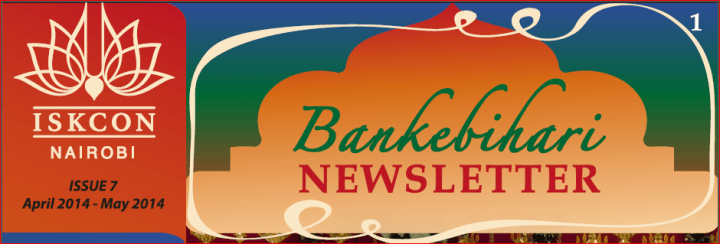 Iskcon Nairobi Newsletter